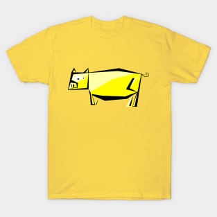 Yellow pig T-Shirt